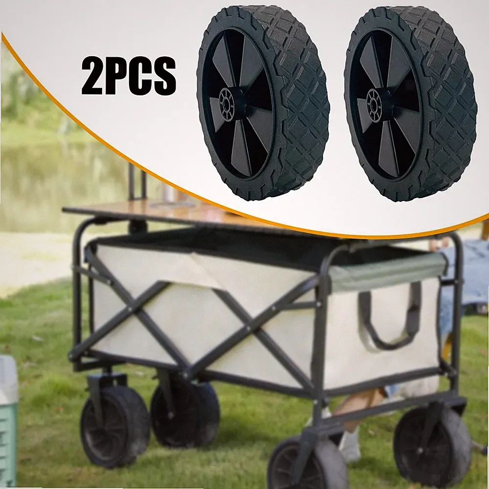 2Pcs Replacement Wheel Rubber Wheel for Lawnmower Wheelbarrow Air Compressor