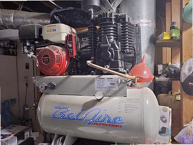 Belaire 11-HP 30-Gallon Two-Stage Truck Mount Air Compressor w/ Electric Start H