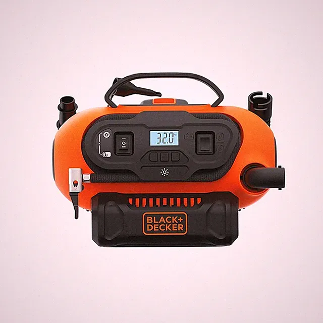 BLACK DECKER 20V Cordless Inflator Digital Gauge 3 Power Sources Tool Only