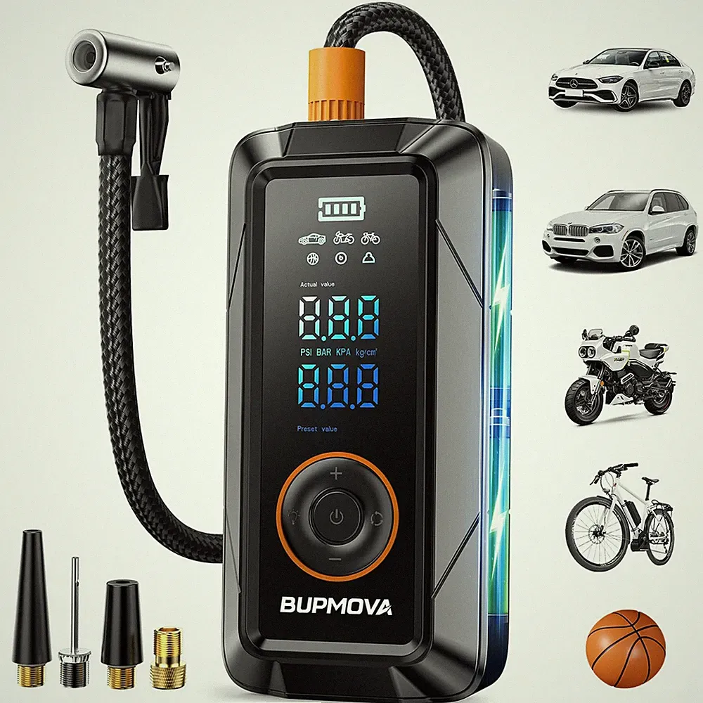 Car Tyre Inflator Cordless Digital USB Rechargeable Tire Air Compressor Pump US
