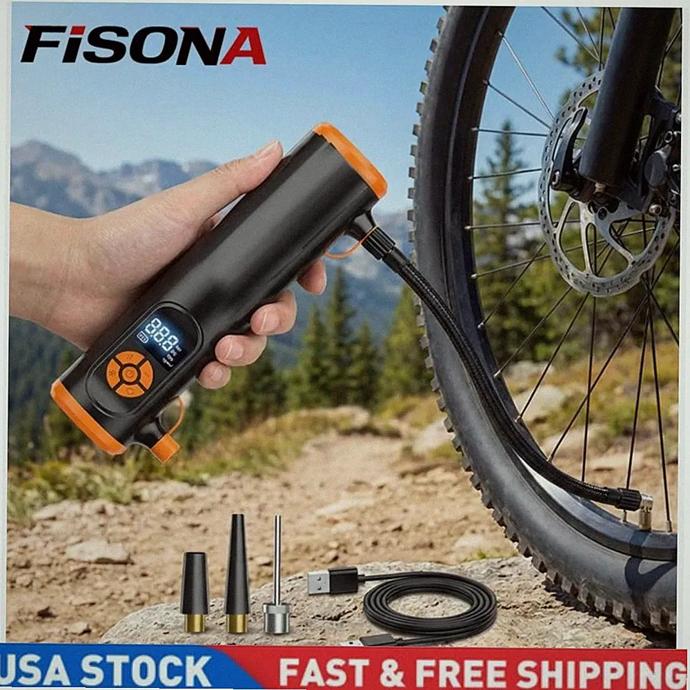 Cordless Tire Inflator 150PSI Portable Air Compressor with Digital Display