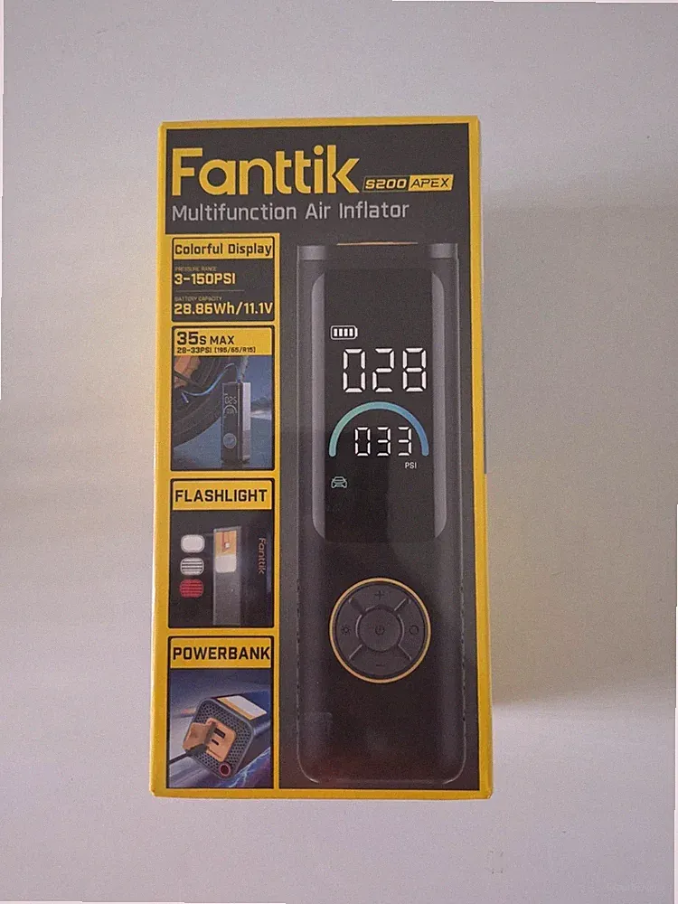 Fanttik S200 APEX Multifunction Air Inflator Portable Air Compressor 150 PSI