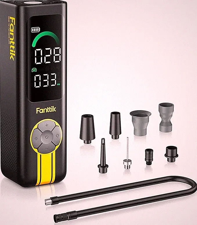 Fanttik X10 Cross Tire Inflator Portable Air Compressor, Fast Inflation/Deflatio