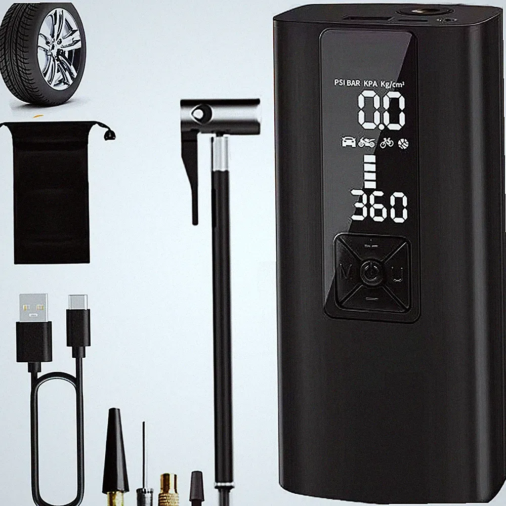 For Car Bicycle Ball Electrical Air Pump Automotive Tire Inflator Air Compressor