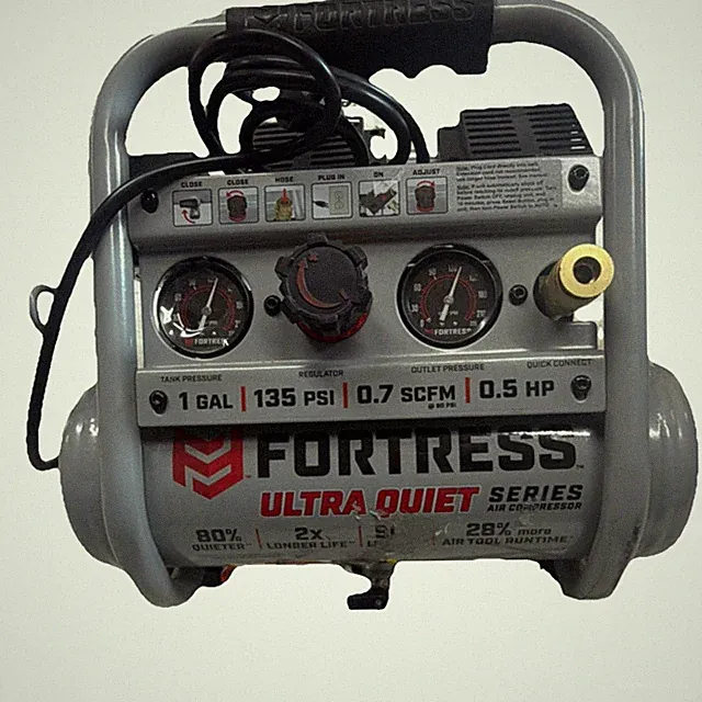 Fortress Ultra Quiet Series 1 Gal Portable Air Compressor 135 PSI Oil-Free