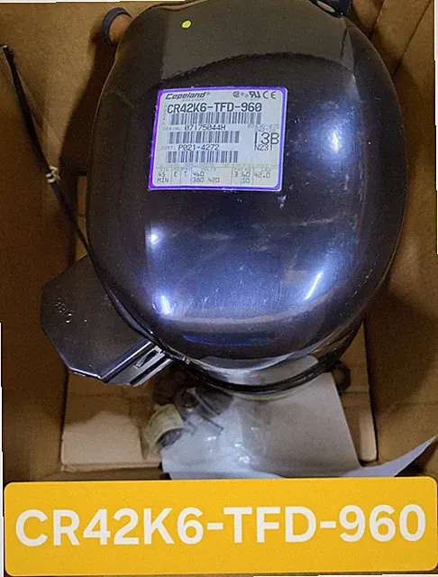 NEW Copeland Emerson CR42K6-TFD-960 Reciprocating Compressor 380-460v 3ph 42,000
