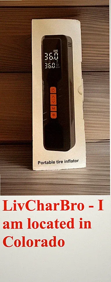 Portable Air Compressor 10000mAh Fast Inflation Digital Pressure Gauge LED Light