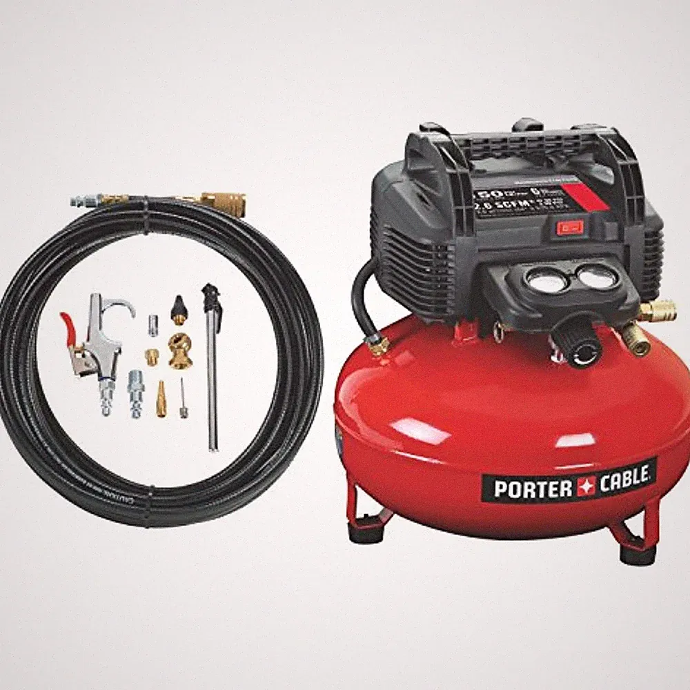 PORTER-CABLE Compressor, Oil-Free, UMC Pancake, 13-Piece Accessory Kit