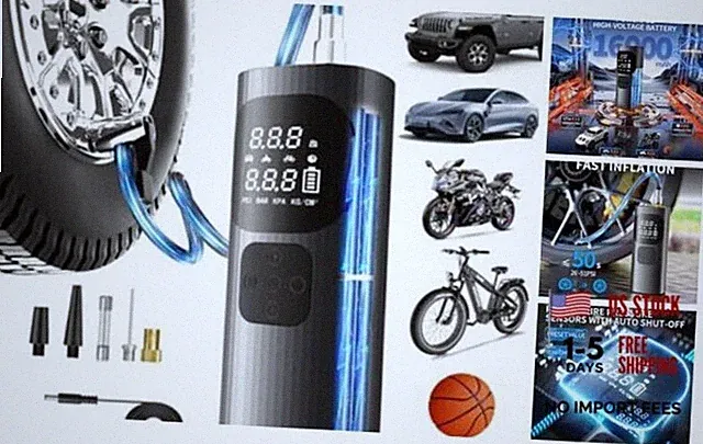 Tire Inflator Portable Air Compressor,3X Faster Portable Air