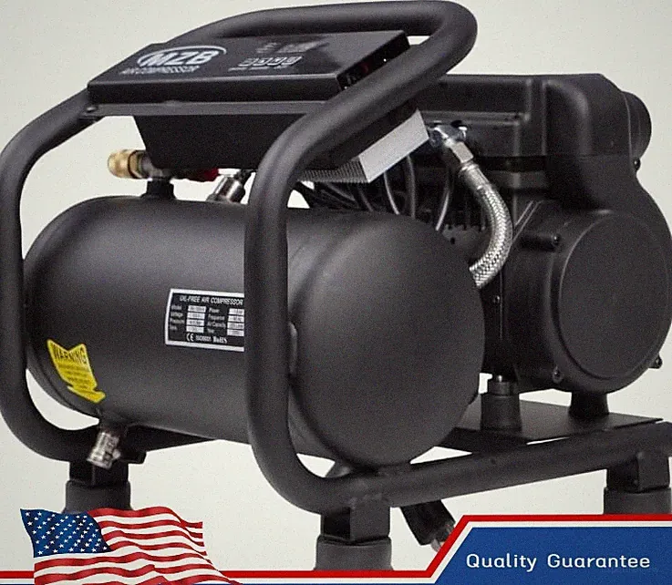 Ultra Quiet 1.1KW Air Compressor 110V 60HZ, 6L Tank 4-9 Bar Quick Pressurization