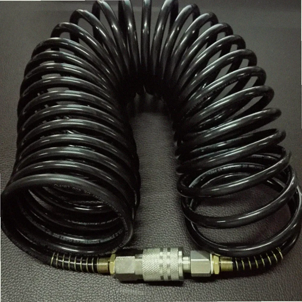 US Air Hose Fittings Recoil Pneumatic Airline Compressor 200 PSI Quick Coupler